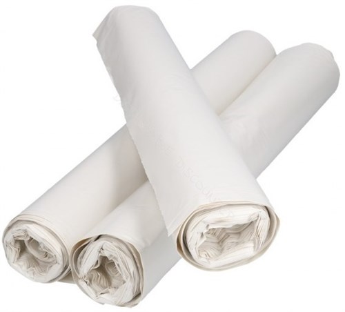 LDPE Zak T100 (90 x 120cm) wit (10 rol x 10 stuks)